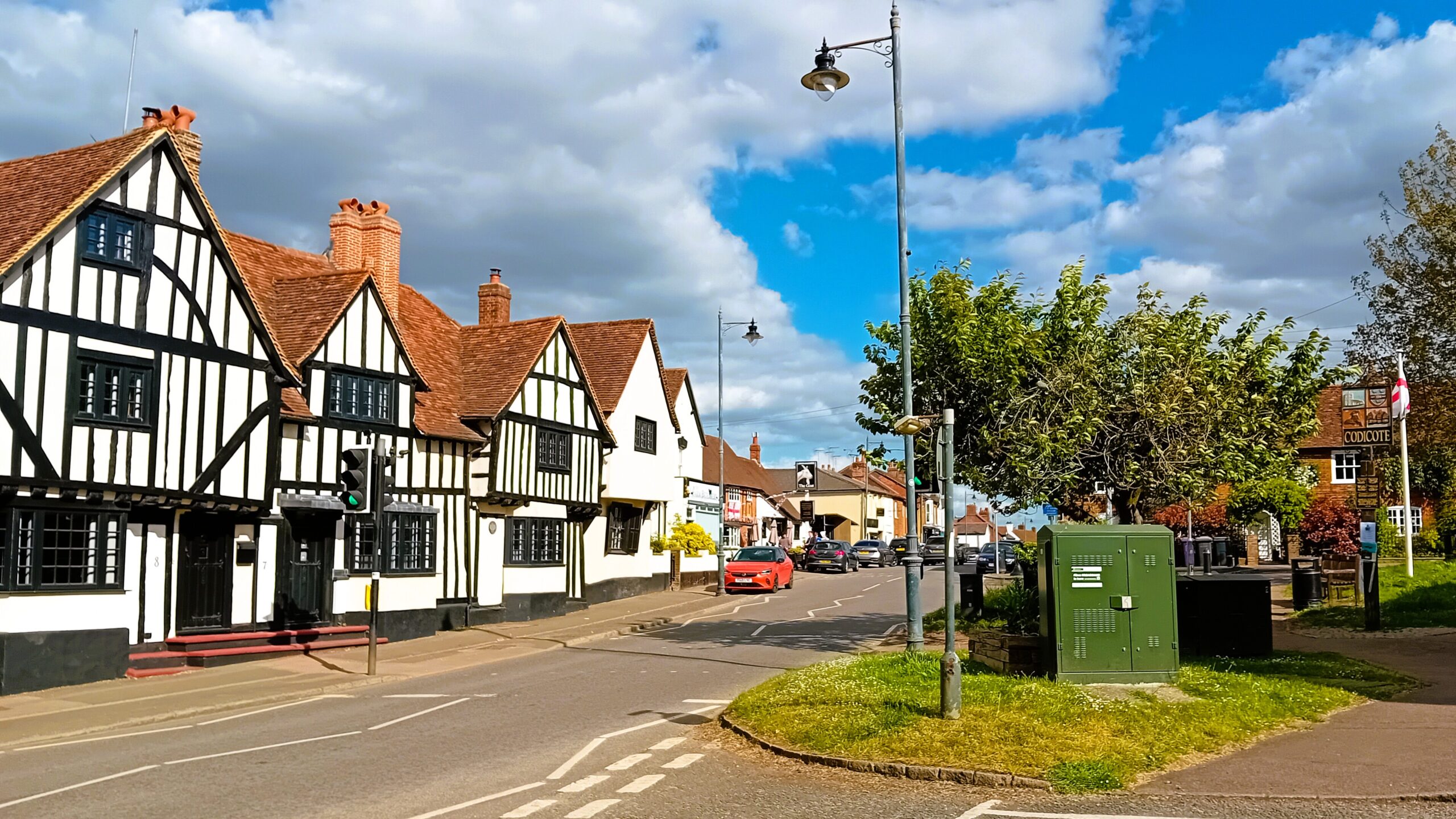 some buildings and greenery in codicote uk