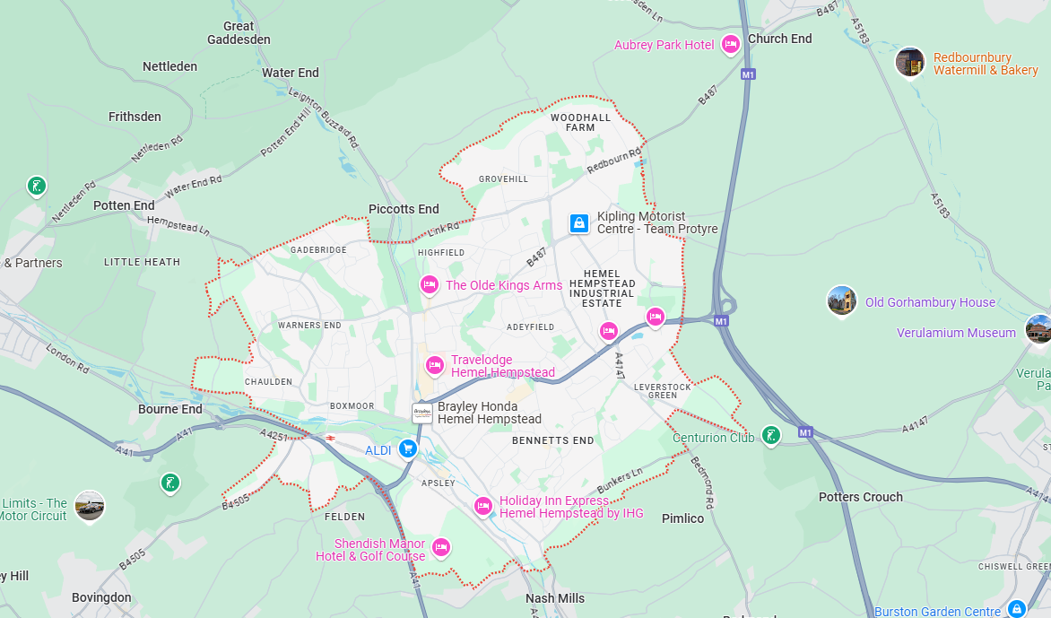 hemel hempstead map