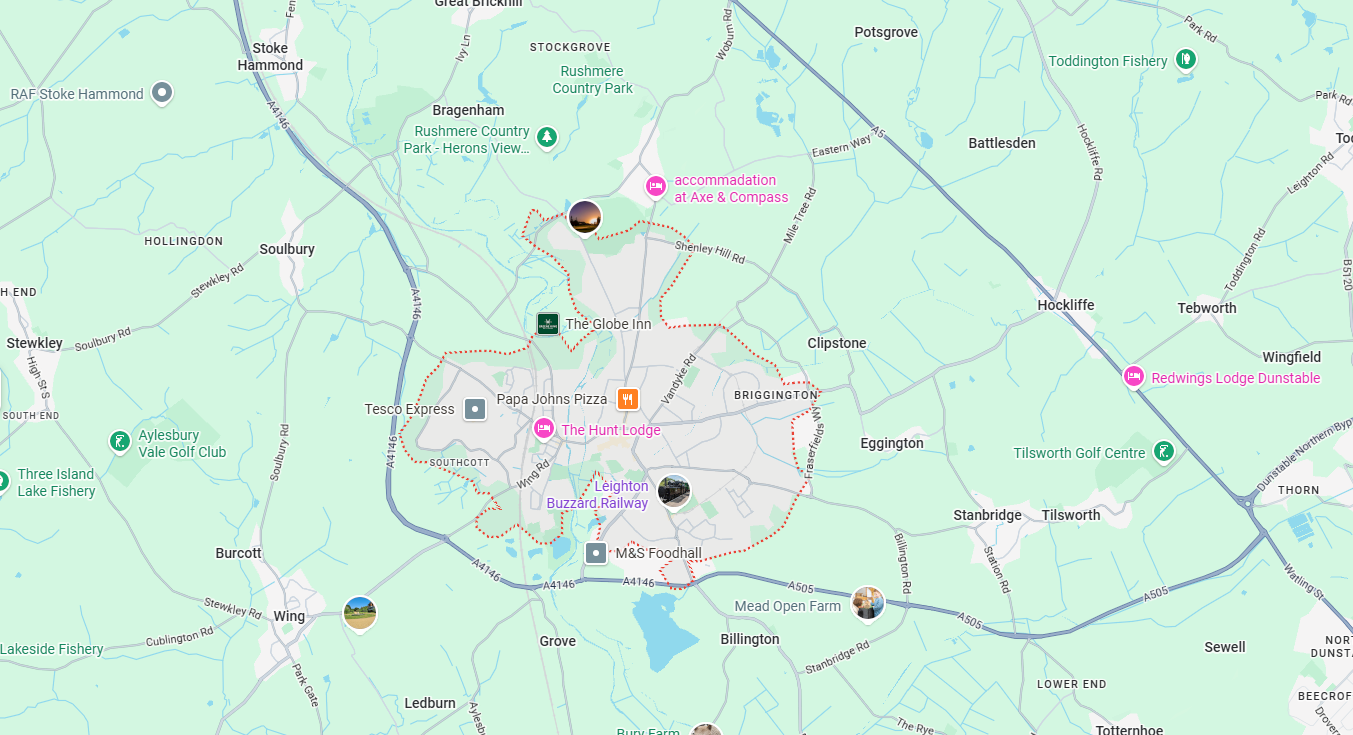 Leighton Buzzard google map