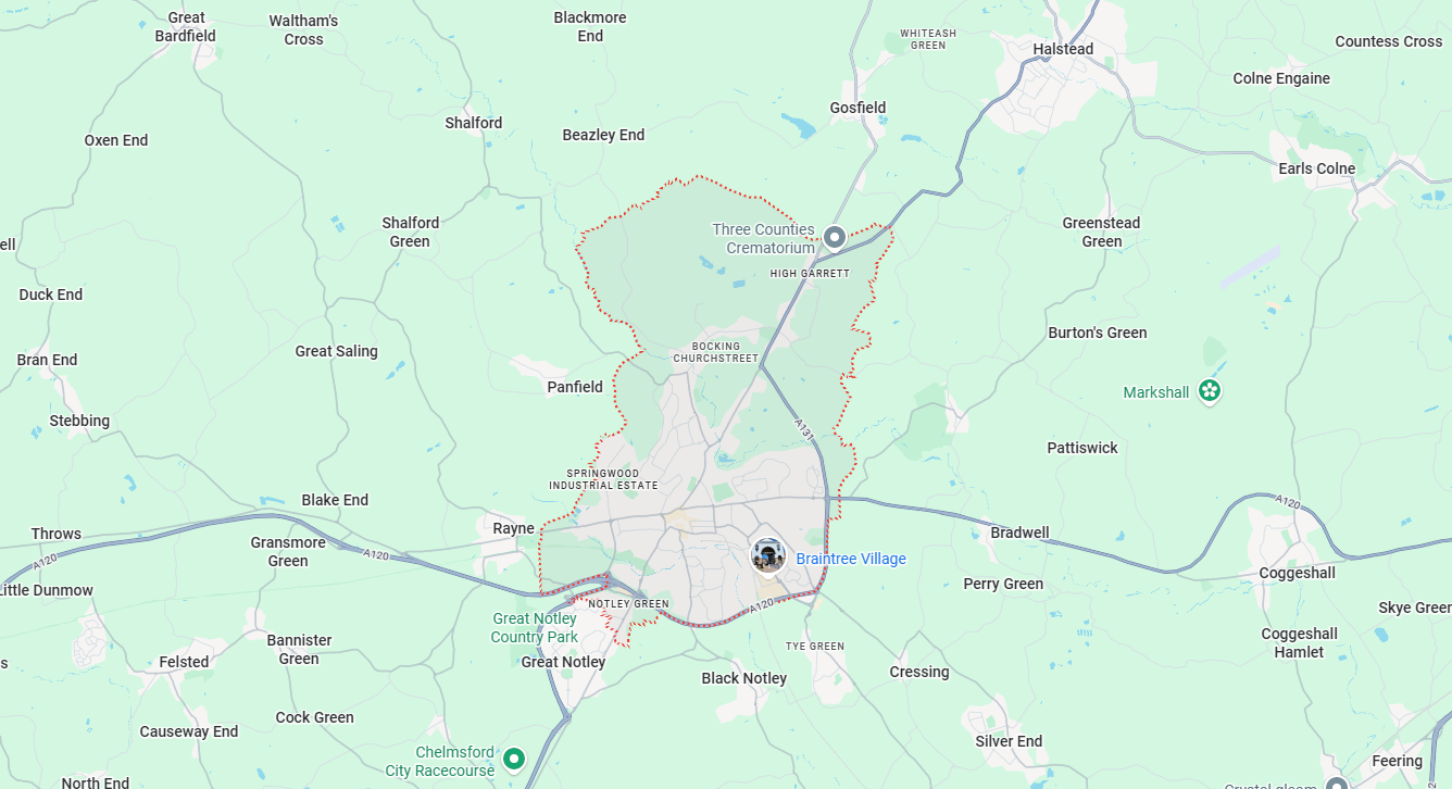google map of brentwood