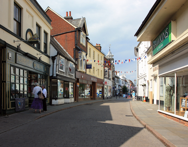 Hitchin town centre